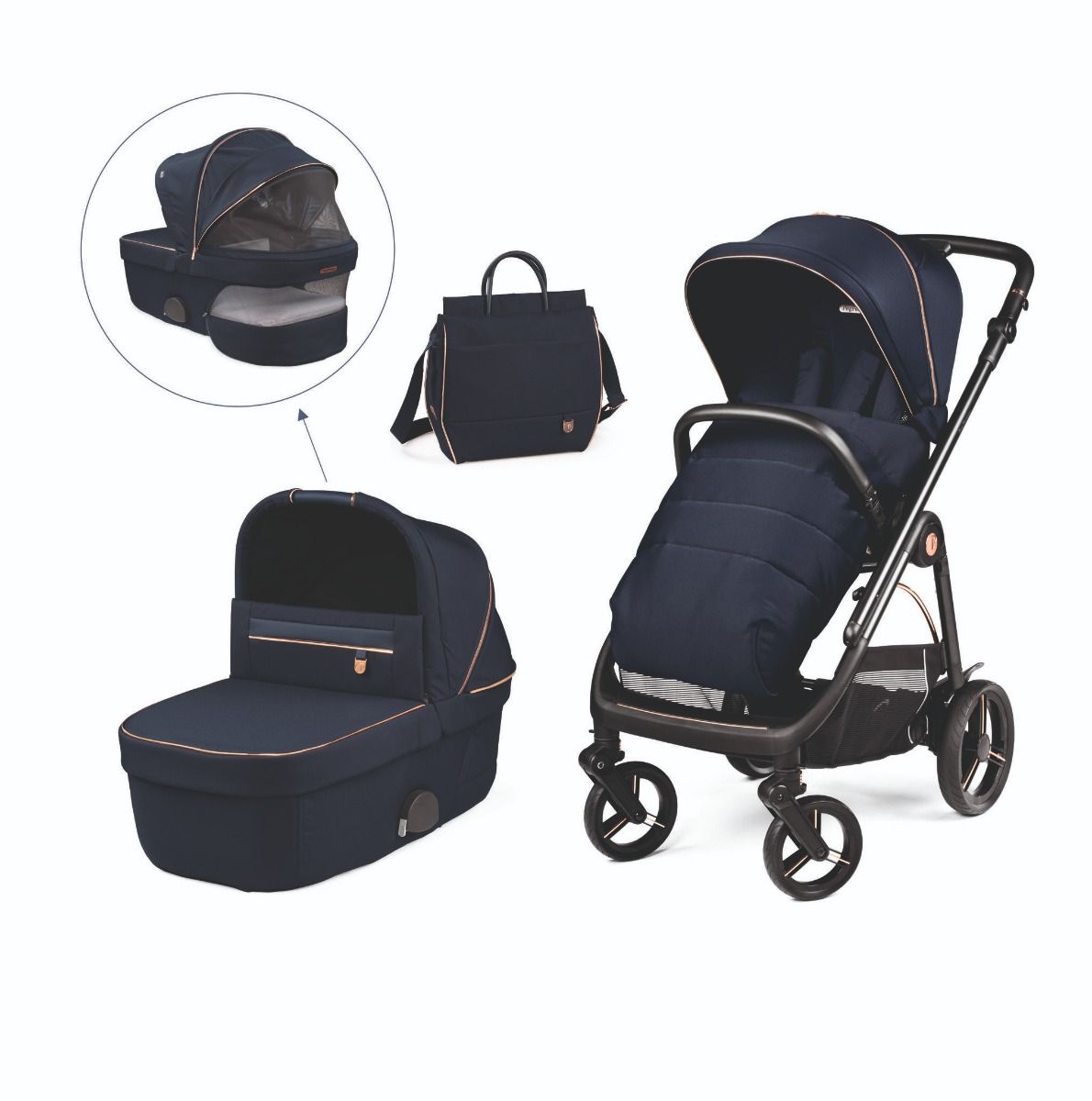 Універсальна коляска 2 в 1 Peg-Perego Veloce з сумкою