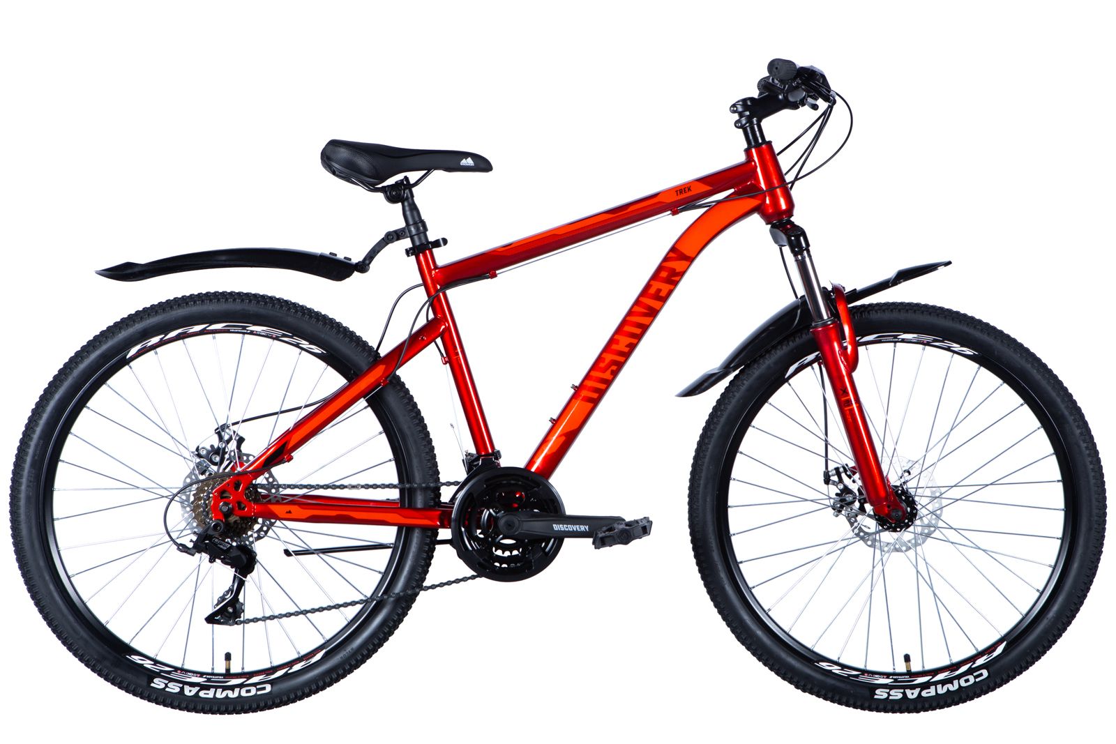 Велосипед гірський 26 дюймів Discovery TREK AM DD 2024, рама 18"