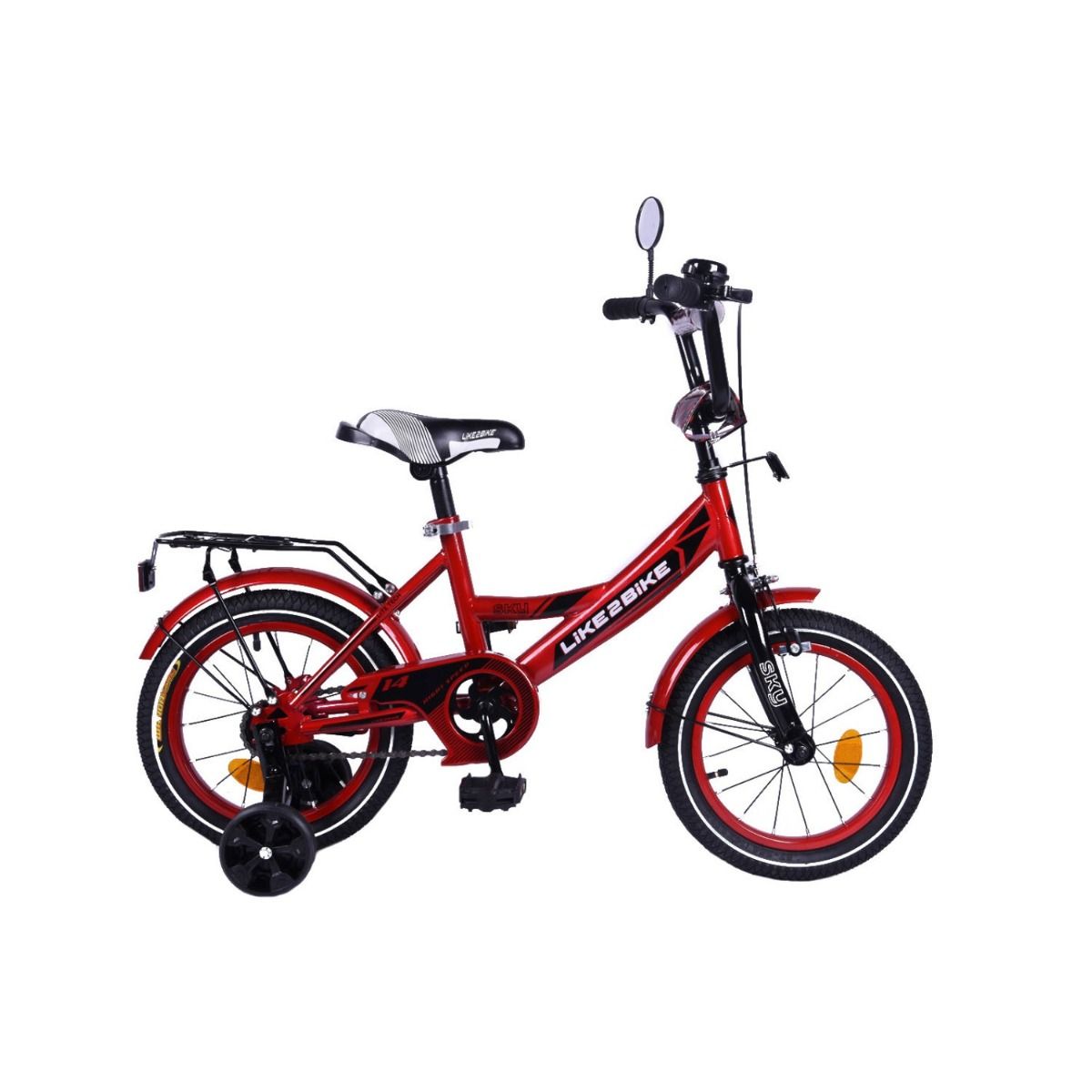 Детский велосипед Like2bike Sky 14 дюймов с багажником