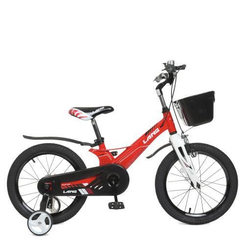 Дитячий велосипед Profi Hunter 16 дюймів магнієвий з кошиком WLN1650D