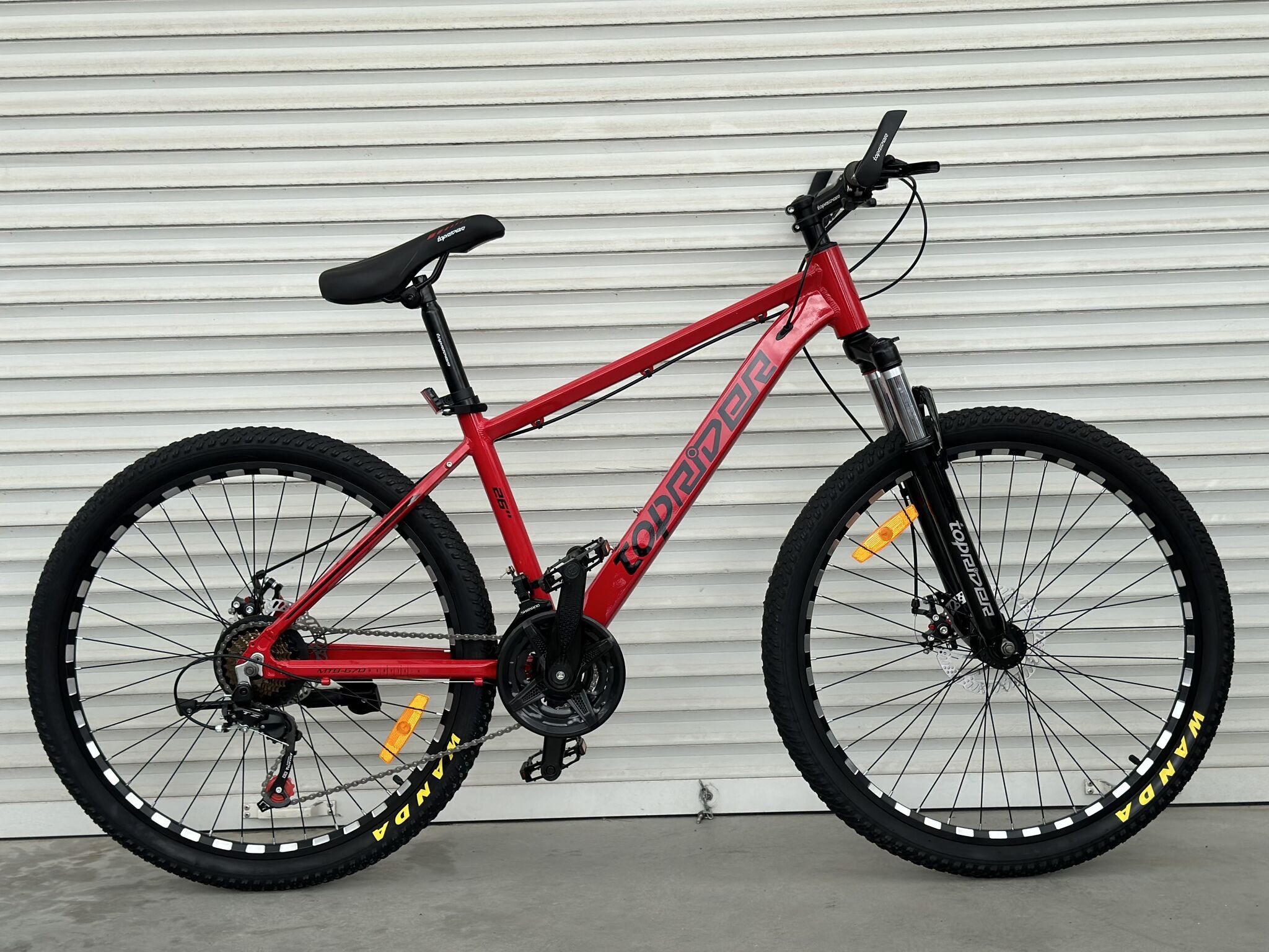 Велосипед горный алюминиевый 26 дюймов Toprider 670 оборудование Shimano