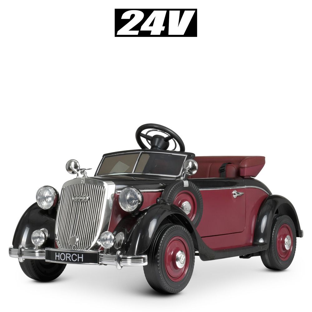 Детский двухместный электромобиль ретро Audi 400W 2 мотора (24V)