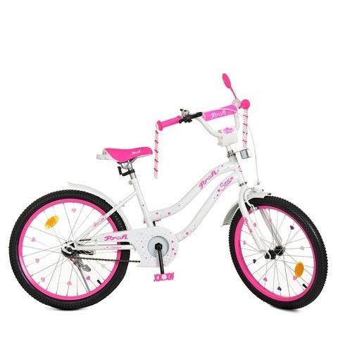 Детский велосипед для девочки Profi Star 20 дюймов с багажником