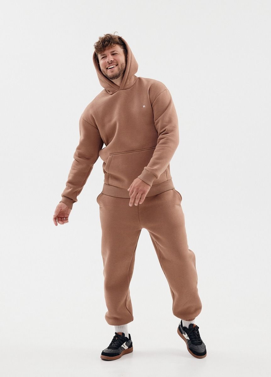 Мужской спортивный костюм флисовый с капюшоном Kindamor Frosted