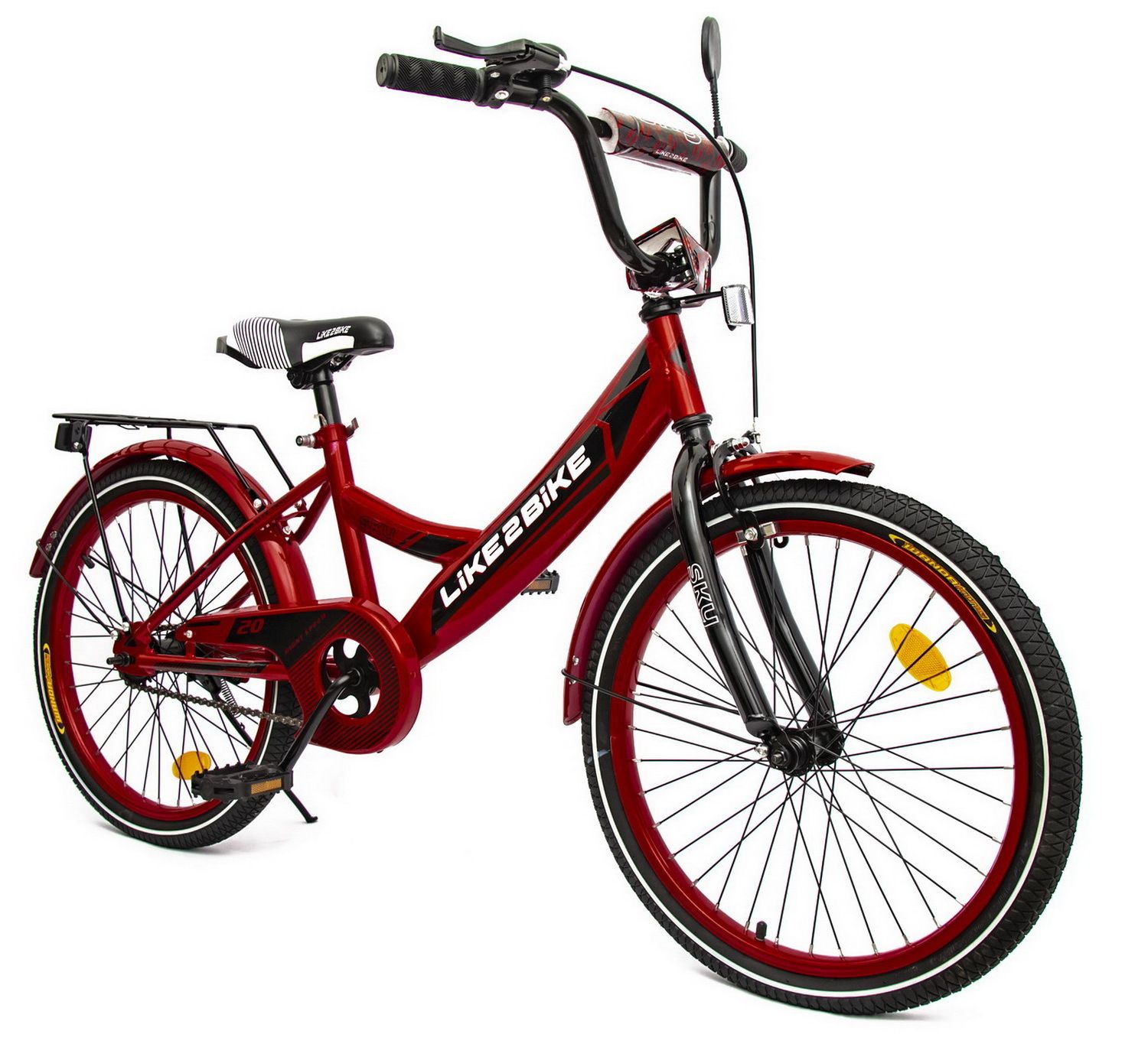 Детский велосипед Like2bike Sky 20 дюймов с багажником