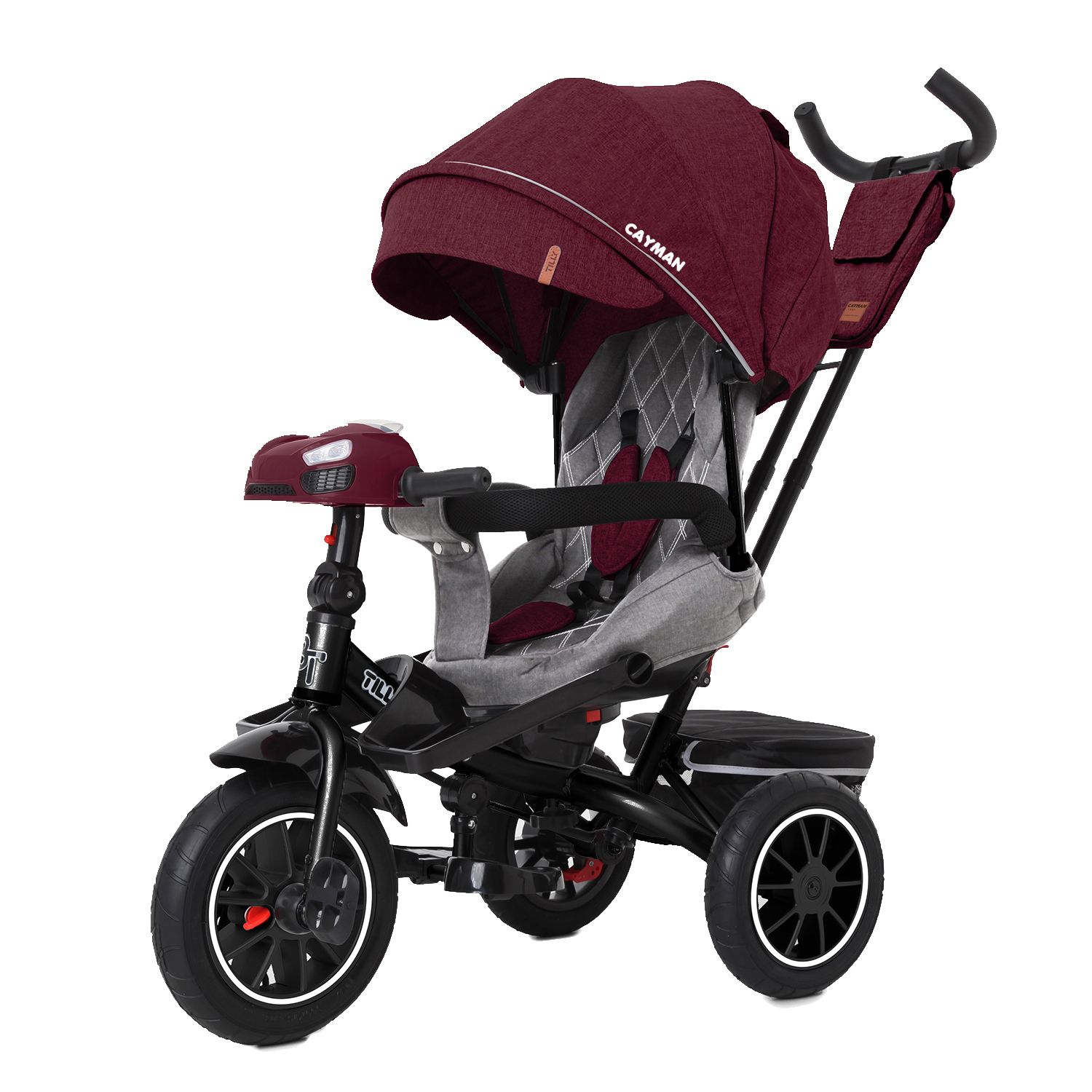 Дитячий триколісний велосипед TILLY CAYMAN T-381/7 Льон з пультом та посиленою рамою