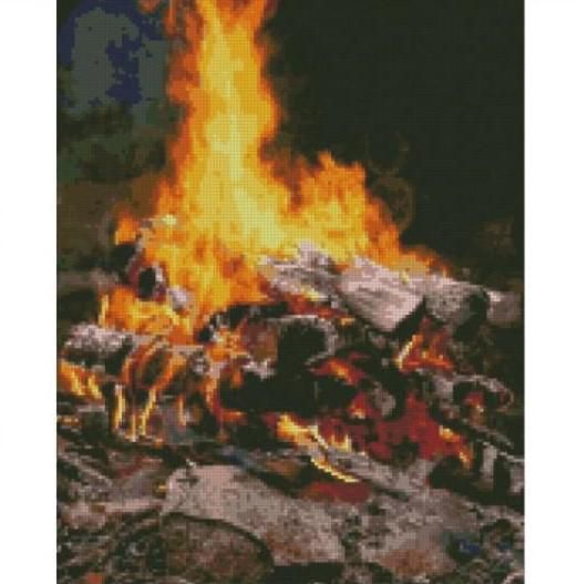 Алмазная картина FA-0023 "Пламя", размер 40*50см