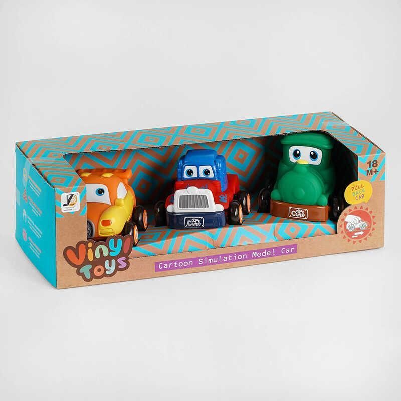 Набор машин JZD - 086 (36/2) 2 вида, инерция, в коробке