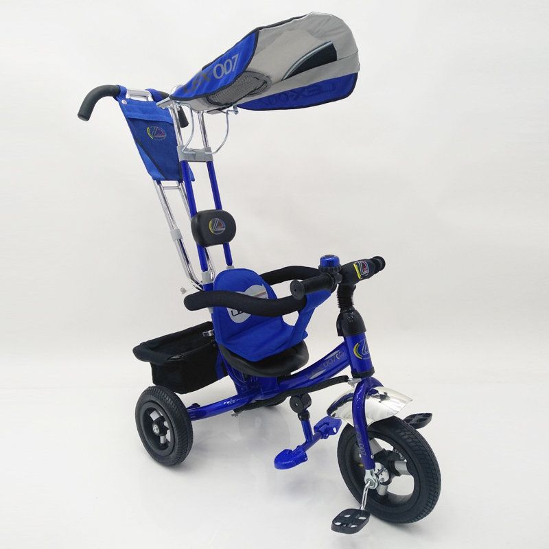 Детский трехколесный велосипед Lex-007 (10/8 AIR wheels) с ручкой