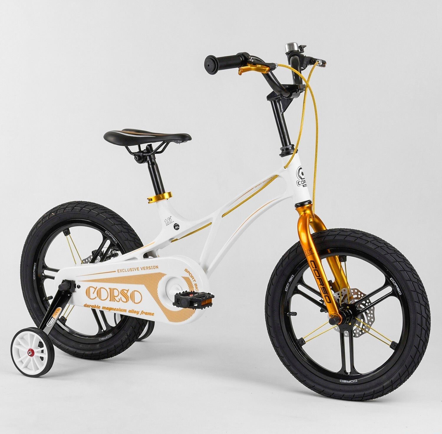 Детский двухколесный велосипед 16 дюймов Corso LT-16 магниевый