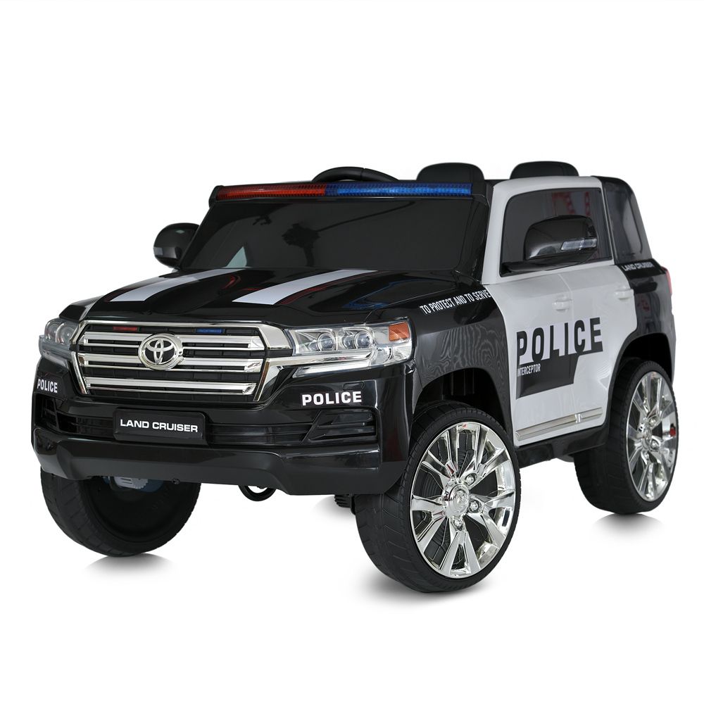 Детский электромобиль джип полицейский Toyota Land Cruiser Bambi JJ2022EBLR(24V)