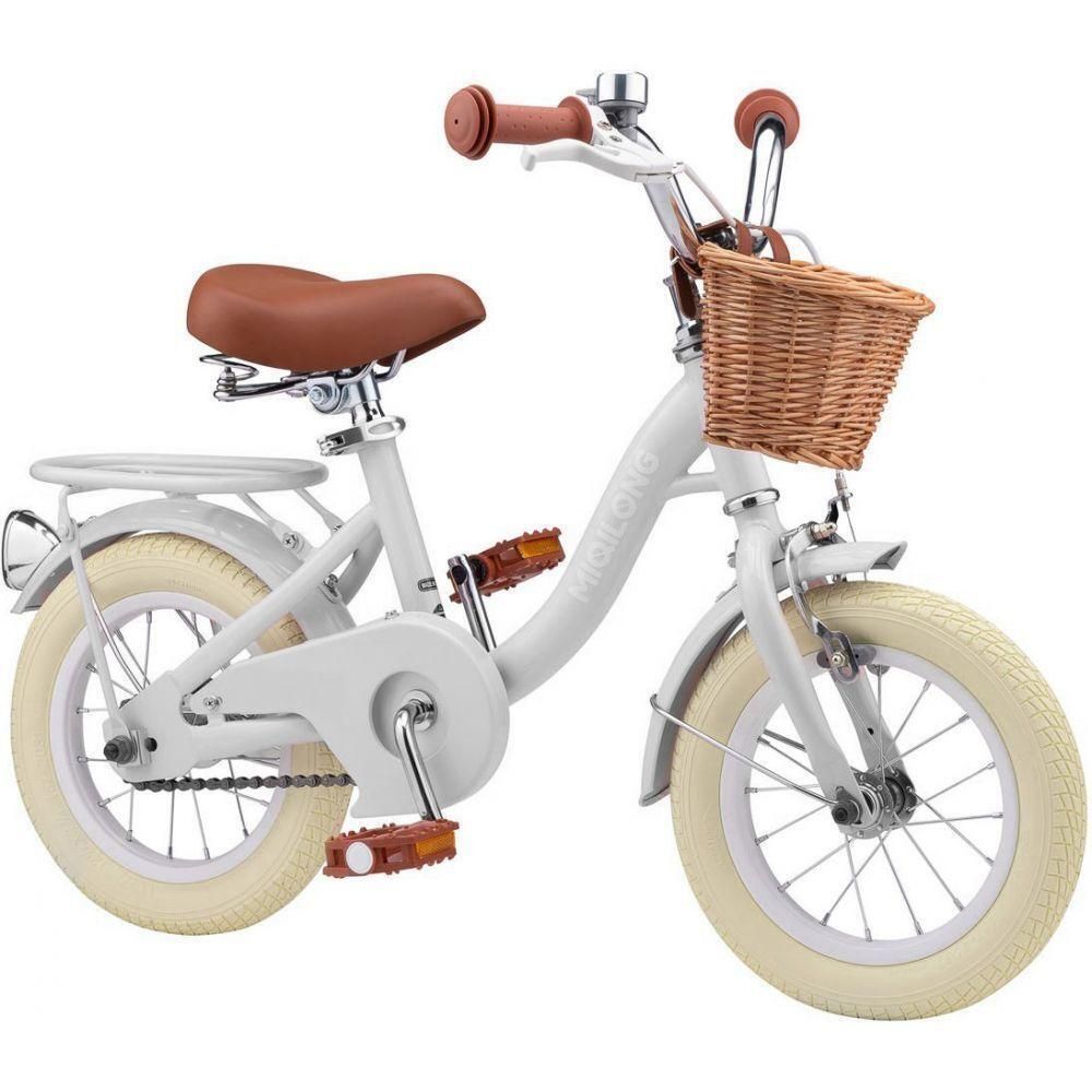Дитячий велосипед Miqilong LS 12 дюймів з кошиком та багажником