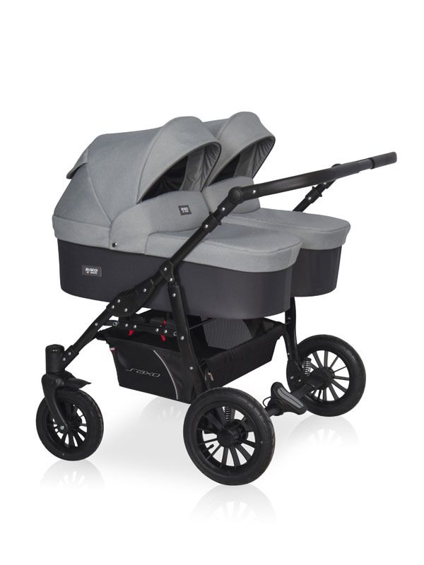 Универсальная коляска 2 в 1 для двойни Riko Saxo