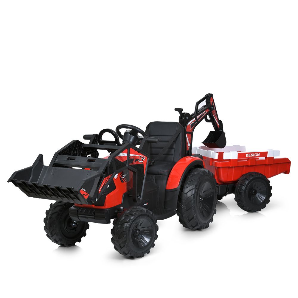 Дитячий електромобіль трактор із причепом Bambi M 4847EBLR(24V)