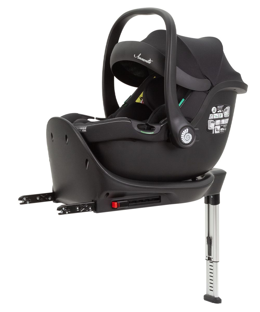 Автокрісло-переноска дитяче Carrello Ammonite CRL-8803 Absolute Black i-Size + база