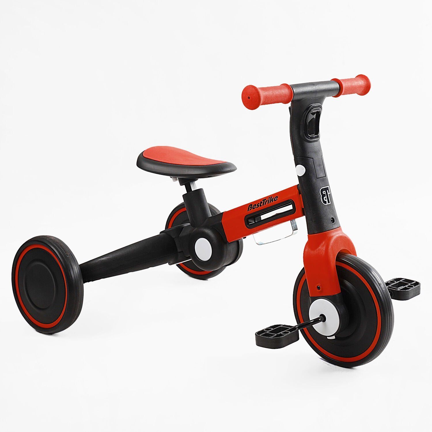 Детский трехколесный велосипед-беговел Best Trike, с подсветкой