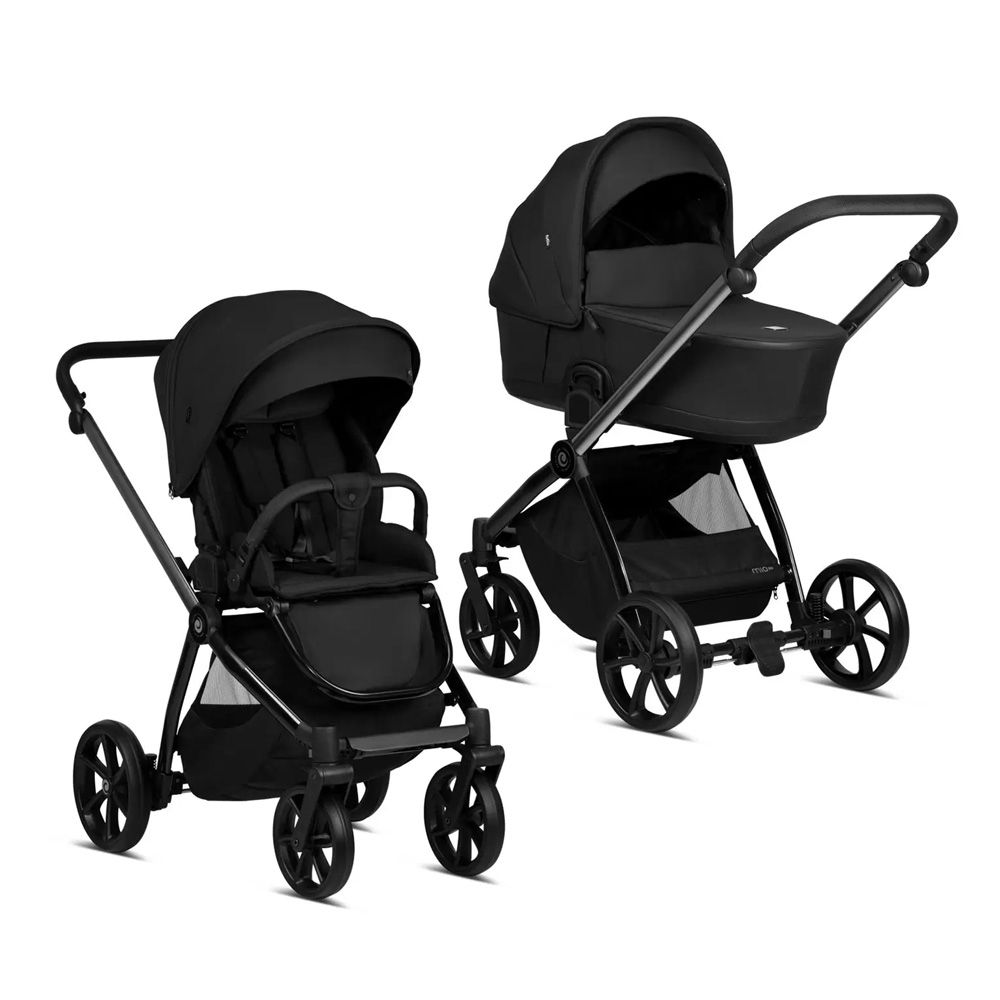 Универсальная коляска 2 в 1 TUTIS Mio 3 Plus BLACK EDITION