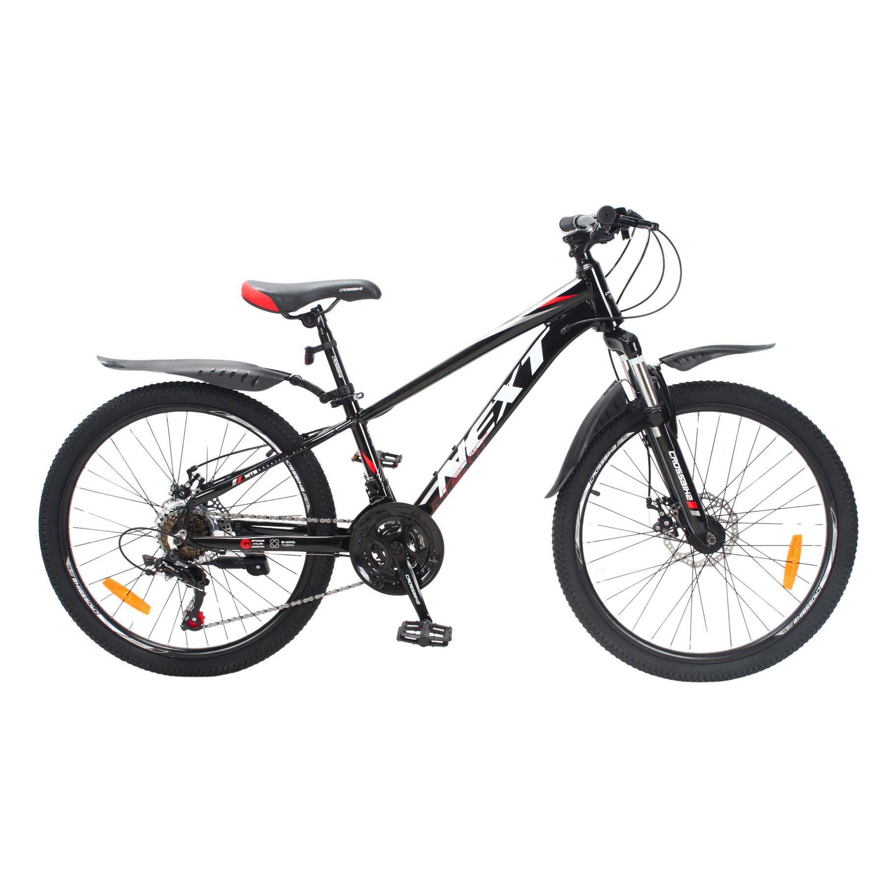 Велосипед гірський підлітковий 24 дюйми CrossBike Next 2025 алюмінієвий, рама 11"