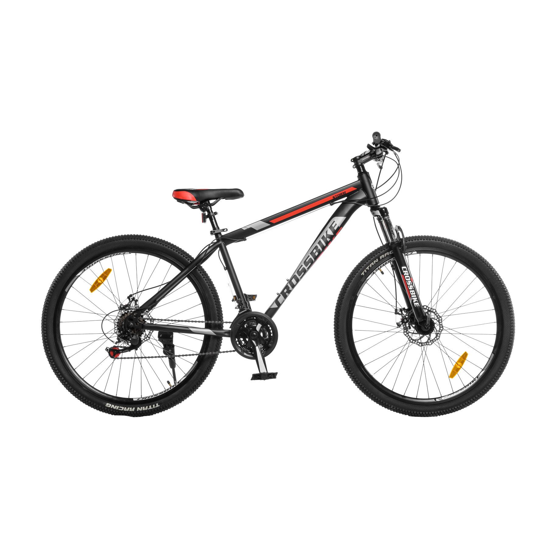Велосипед горный 27.5 дюймов CrossBike Storm 2024, рама 17"