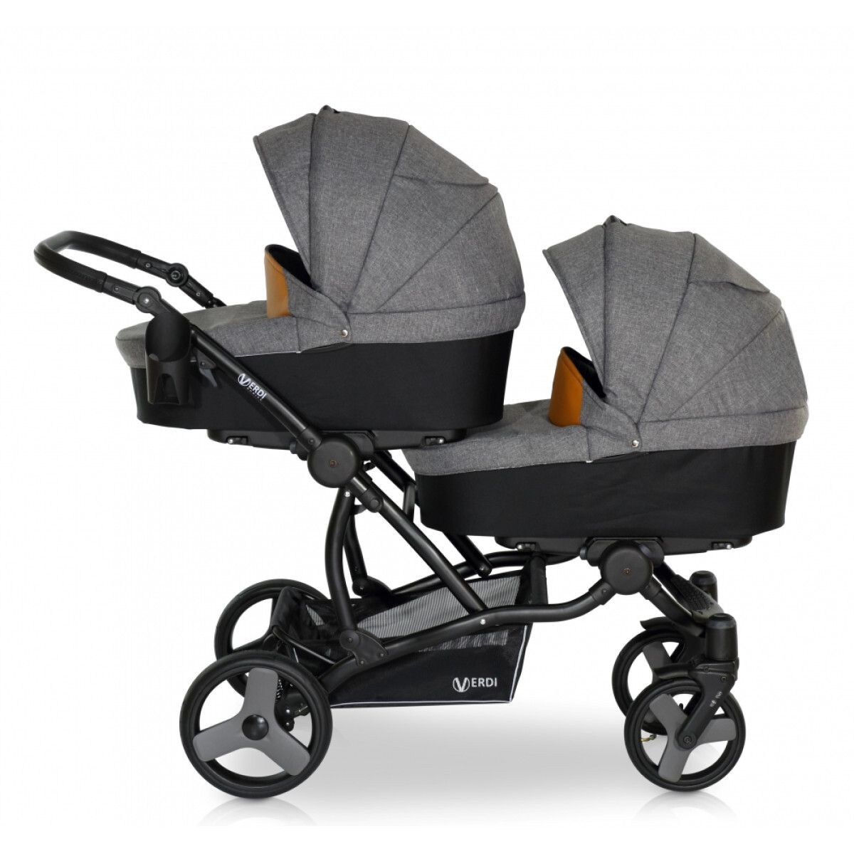 Универсальная коляска 2 в 1 для двойни Verdi For 2
