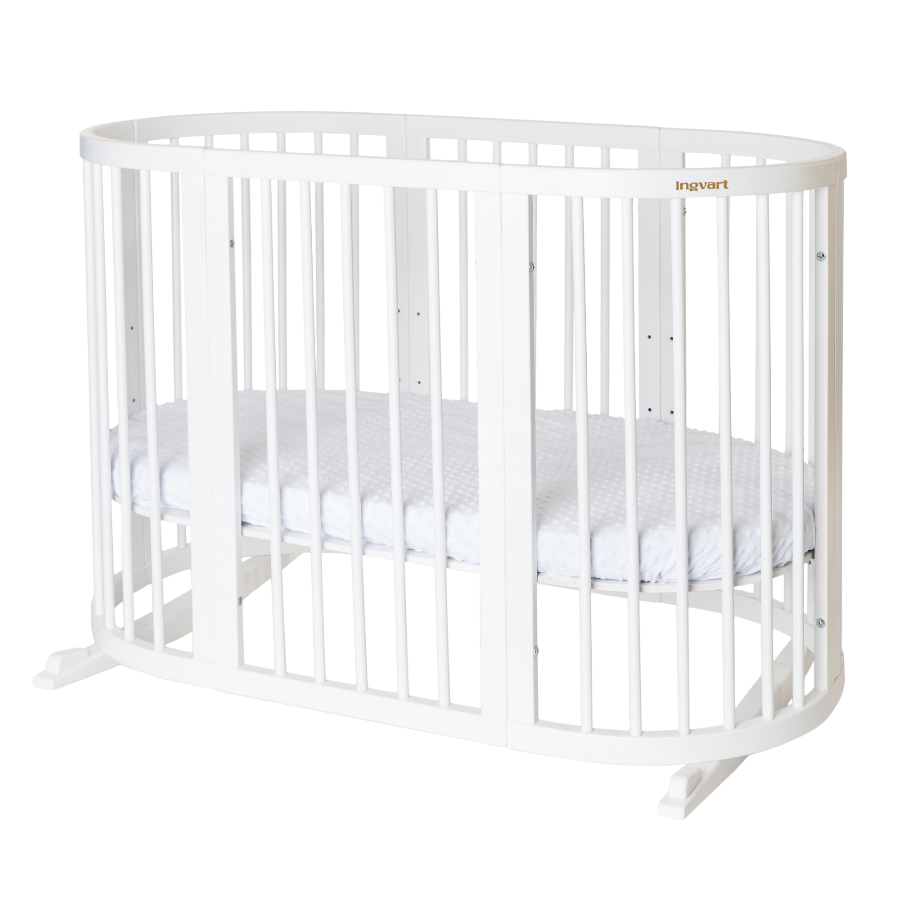 Дитяче ліжко-трансформер Ingvart Smart Bed 9 в 1 Oval (60*72)