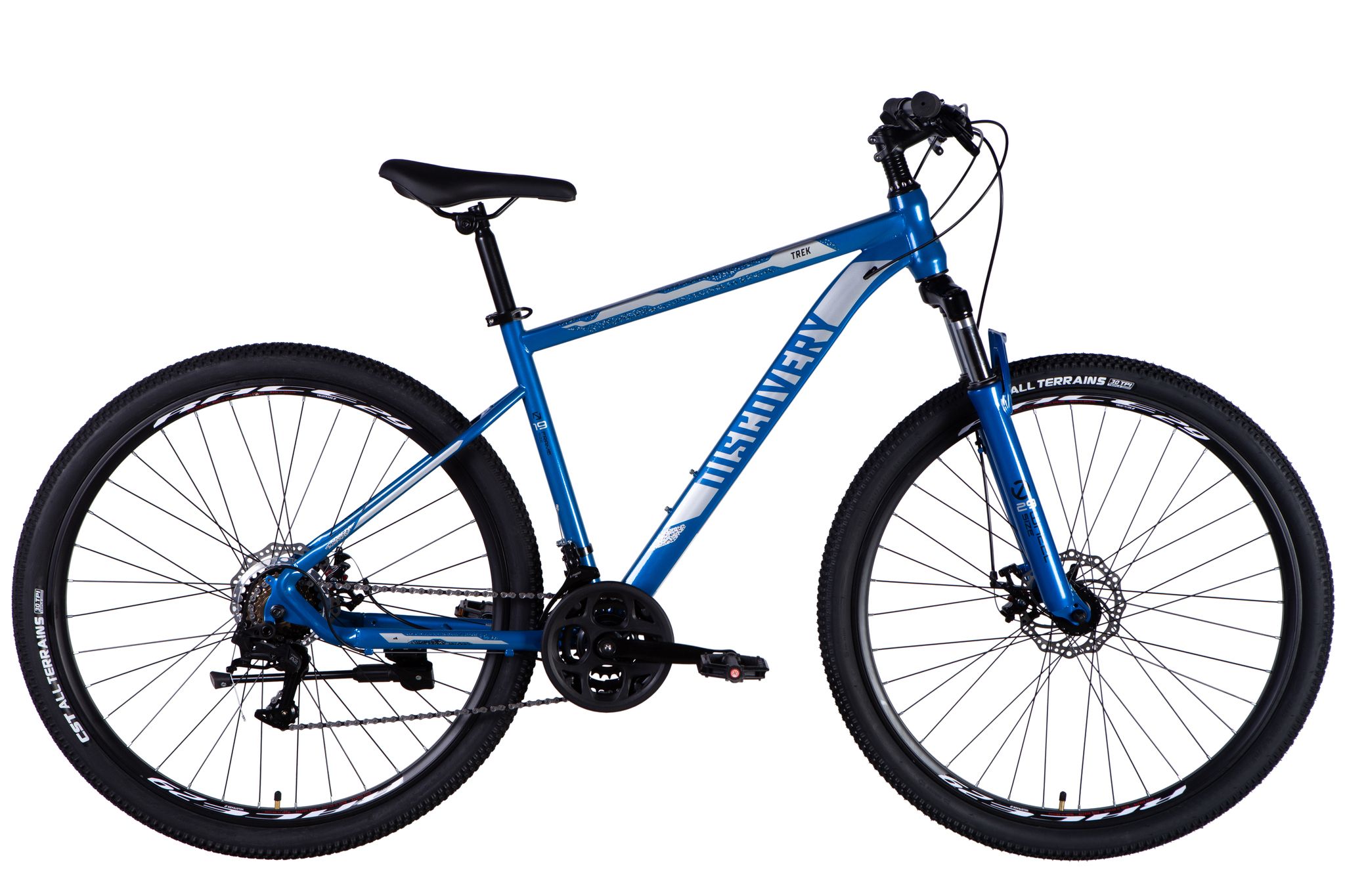 Велосипед горный 29 дюймов Discovery Trek DD FR 2025, рама 19"