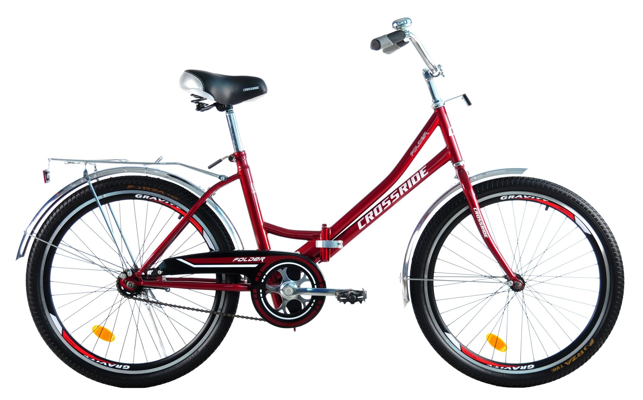 Велосипед складний 24 дюйми Crossride Folder з багажником
