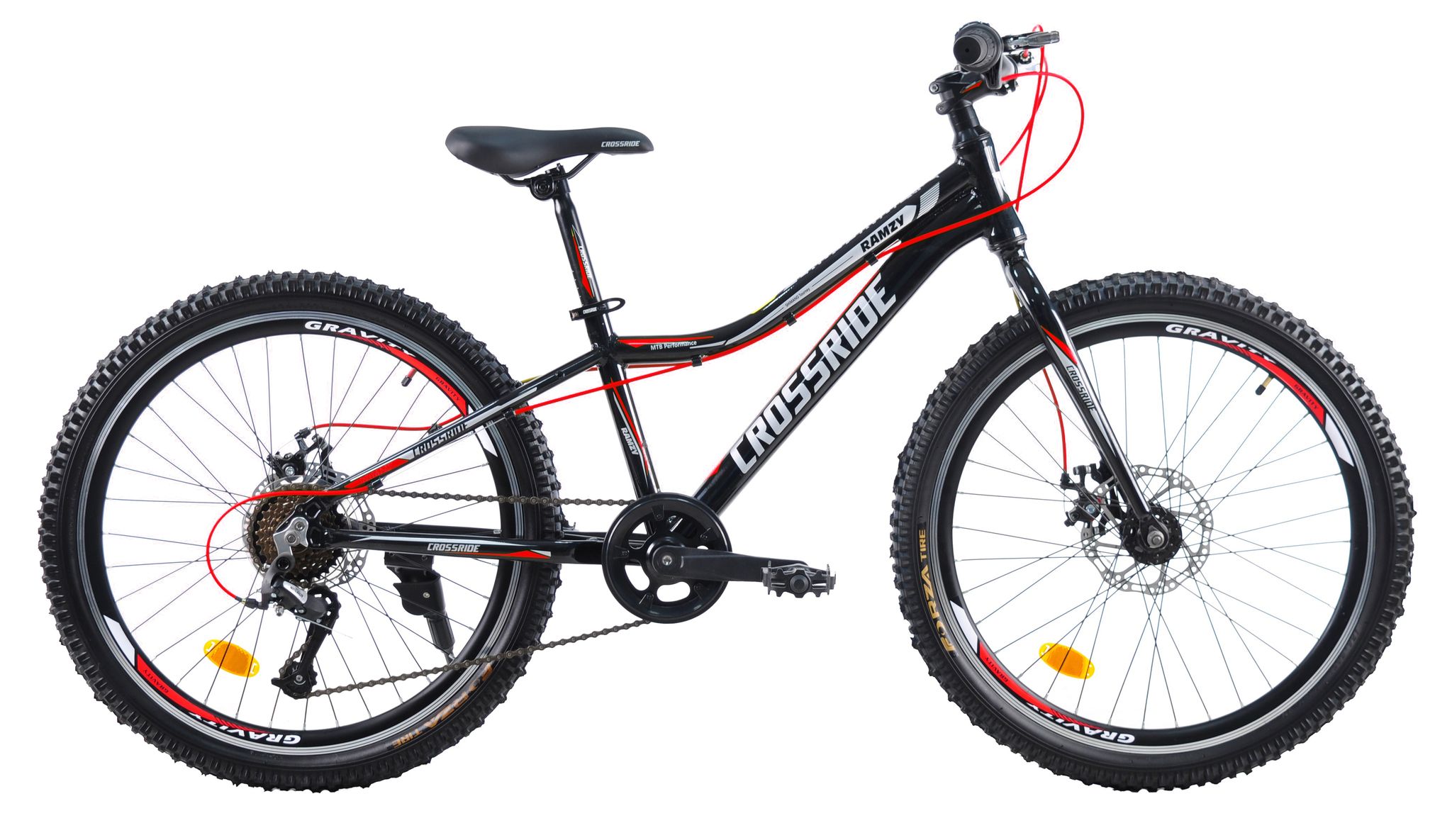 Велосипед горный подростковый Crossride Ramzy 24 дюйма алюминиевый, рама 13"