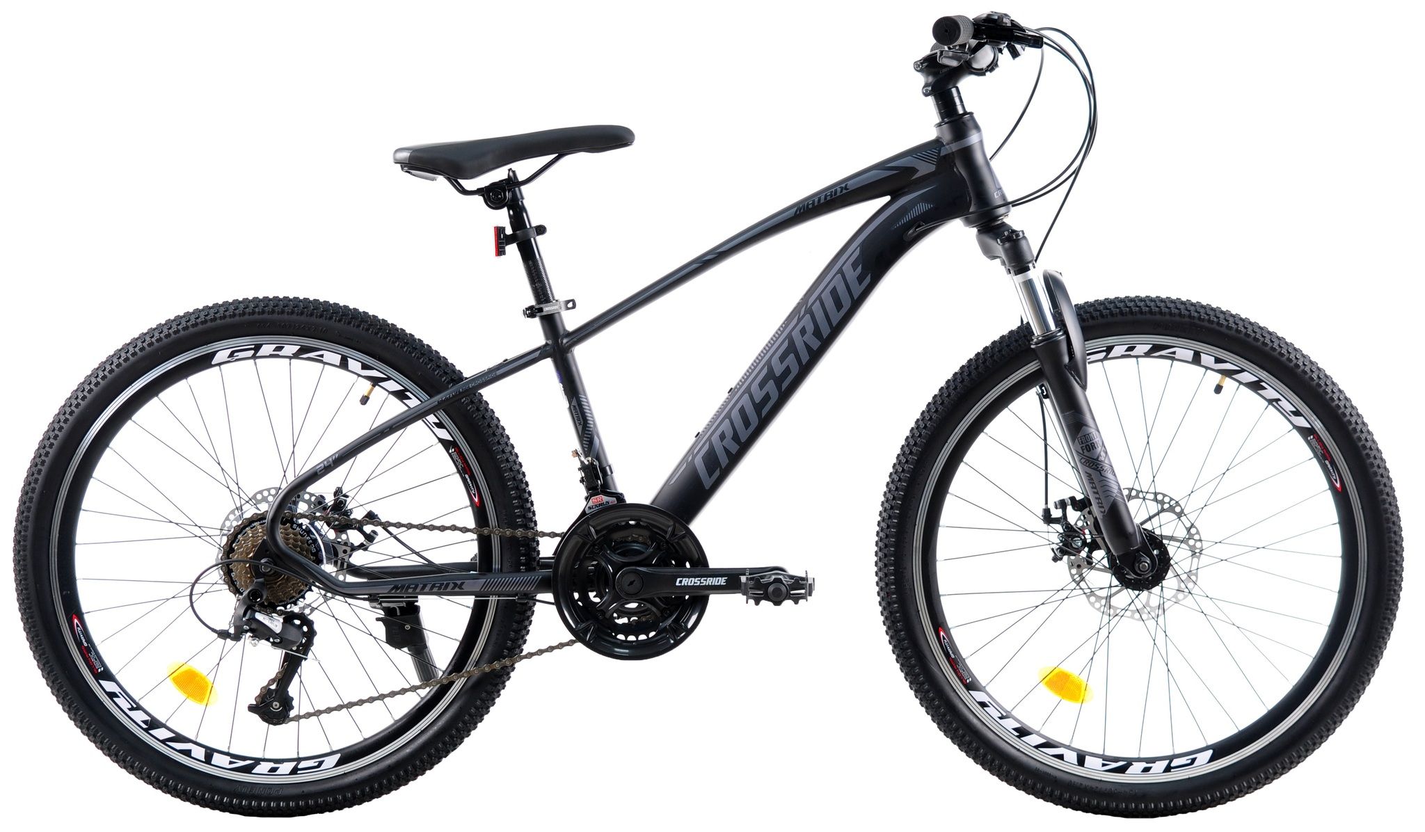 Велосипед гірський підлітковий Crossride Matrix 24 дюйми, рама 13"