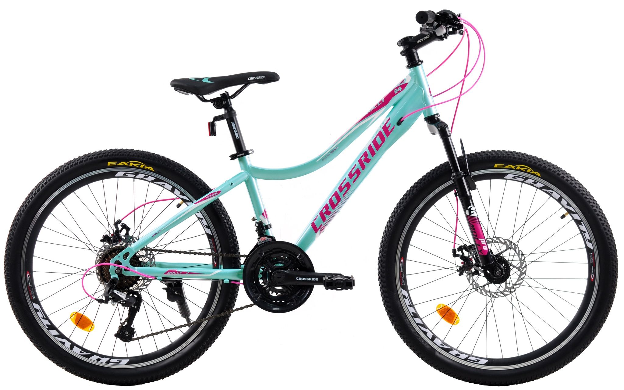 Велосипед гірський підлітковий Crossride Molly Lady 24 дюйми, рама 13"