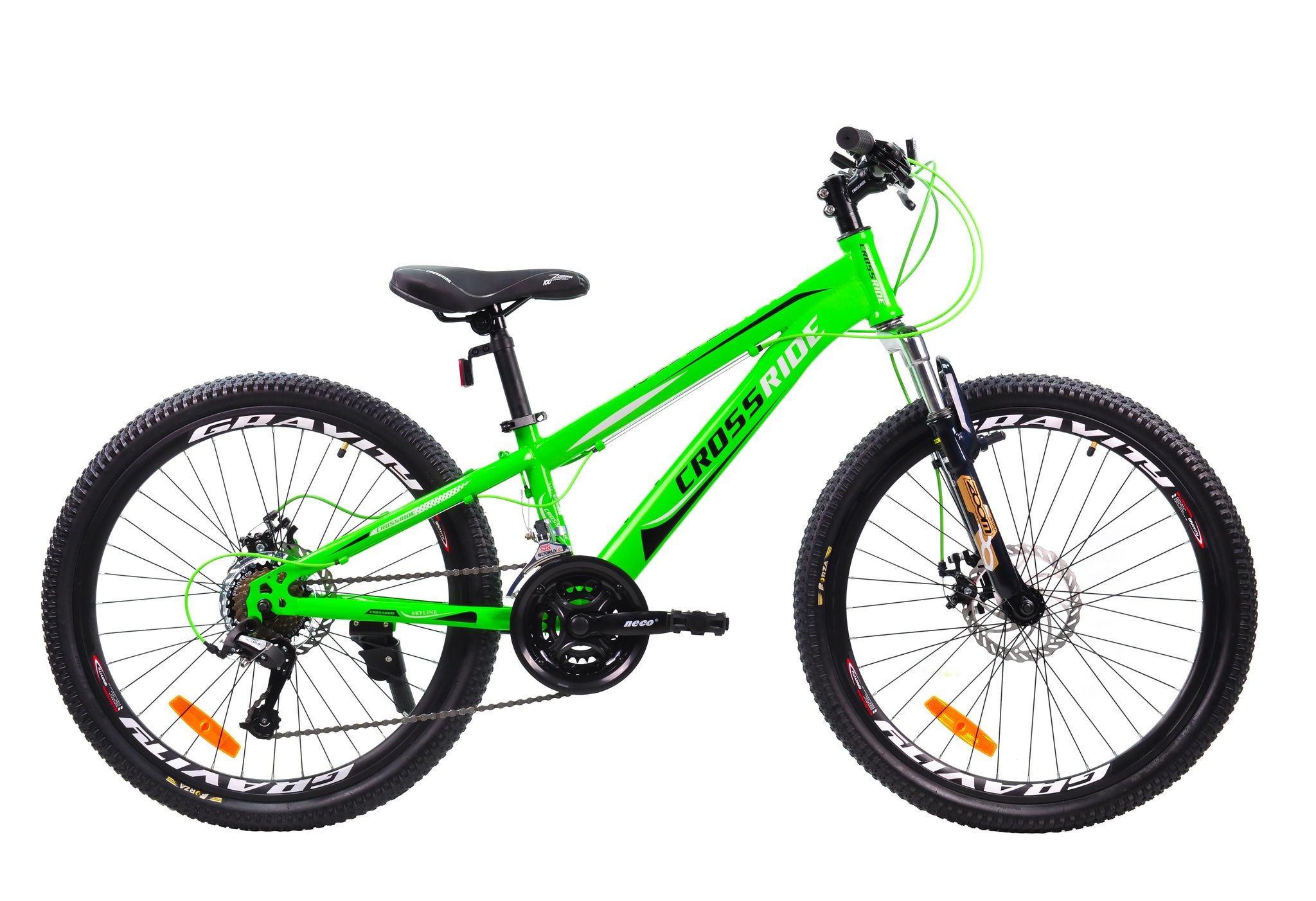 Велосипед гірський підлітковий Crossride Skyline 24 дюйми, рама 11"