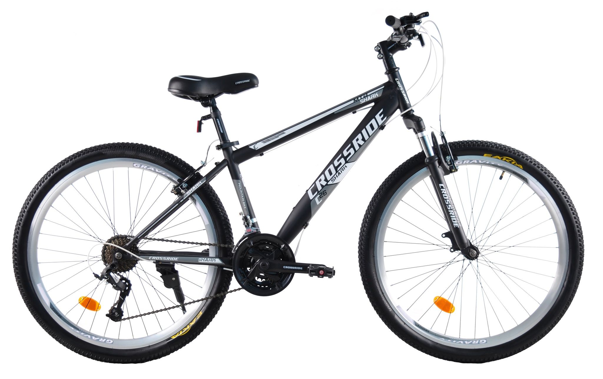 Велосипед гірський підлітковий Crossride Shark 24 дюйми, рама 11"