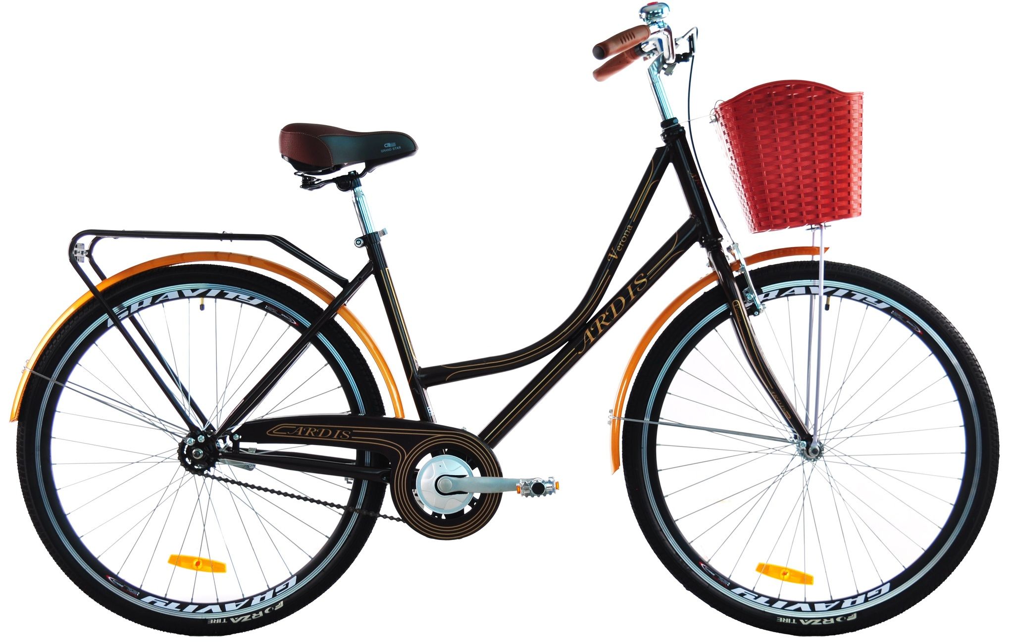 Велосипед міський 28 дюймів Ardis Verona з корзиною та багажником, рама 18"