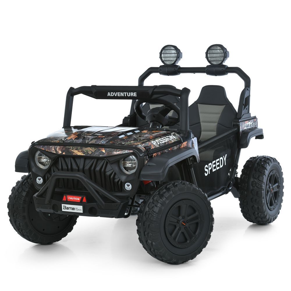 Детский двухместный электромобиль джип 4W Bambi M 6206EBLRS