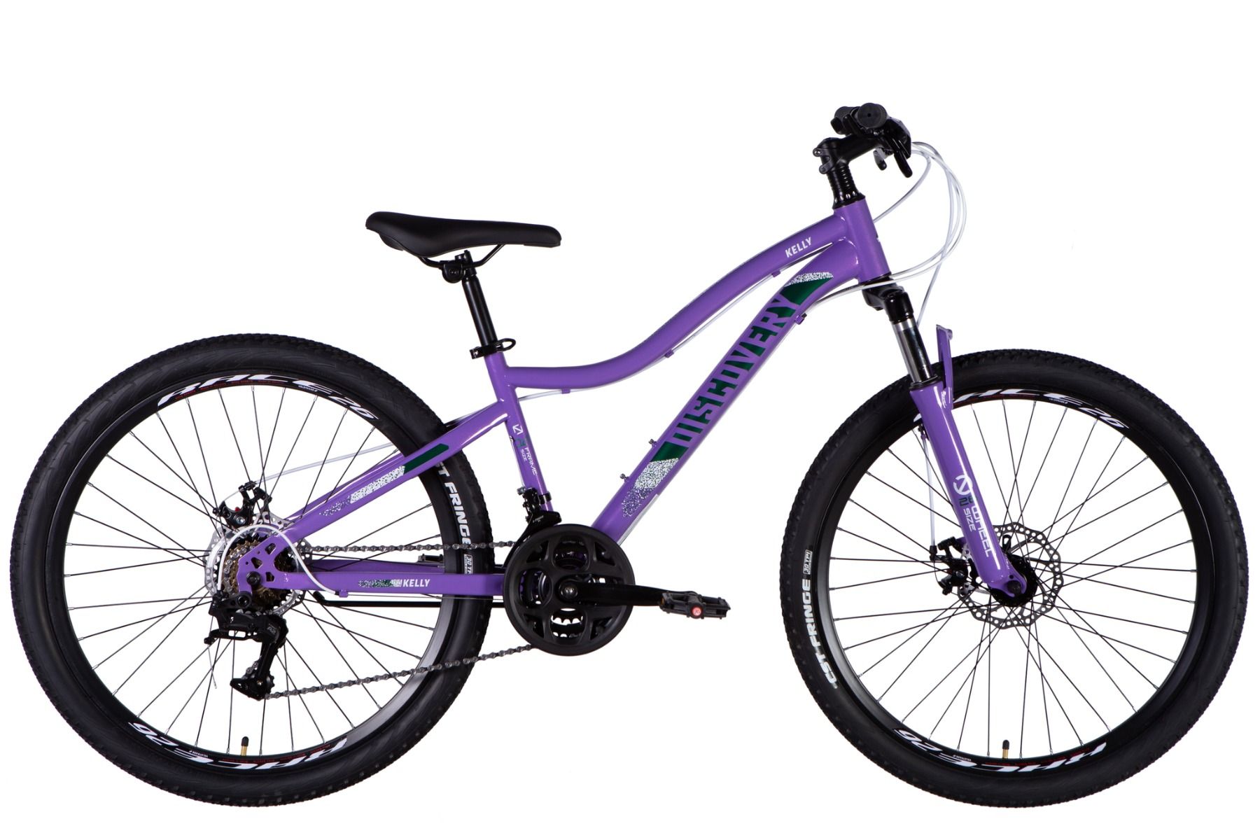 Велосипед горный 26 дюймов Discovery Kelly DD FR 2025, рама 14"