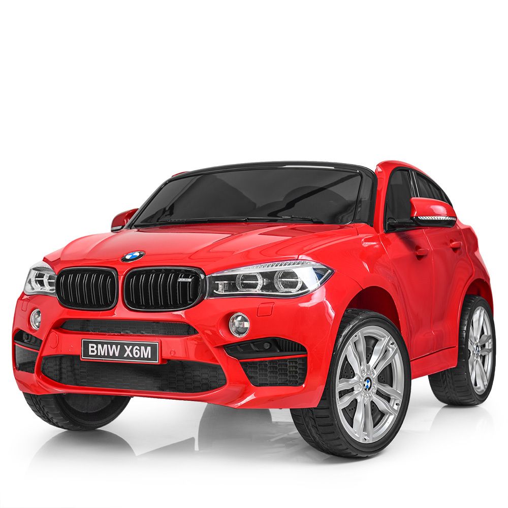 Детский двухместный электромобиль джип BMW X6M "WeKids Cars"