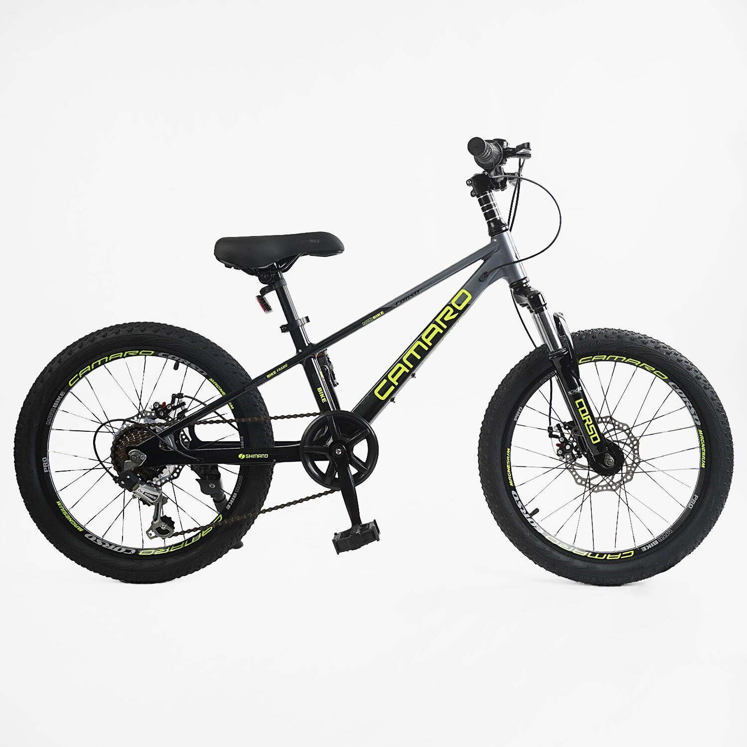 Детский спортивный велосипед 20 дюймов Corso Camaro магниевый, оборудование Shimano