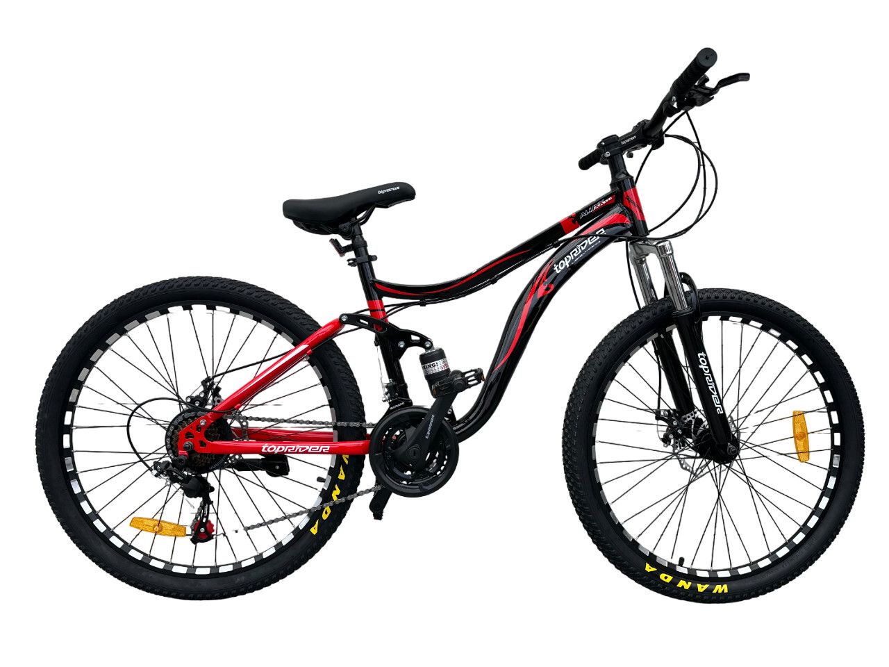 Велосипед горный двухподвесный 26 дюймов Toprider 910 оборудование Shimano