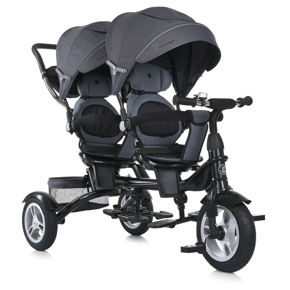 Детский трехколесный велосипед для двойни Turbo Trike MT 1004DUOS